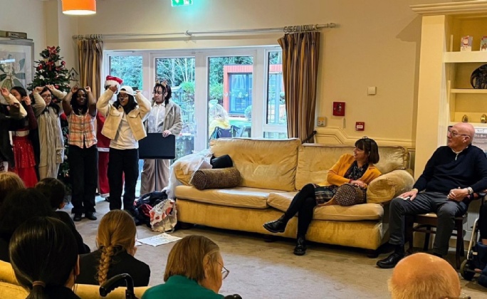Latest News » Students Spread Festive Cheer at South Lodge Care Home